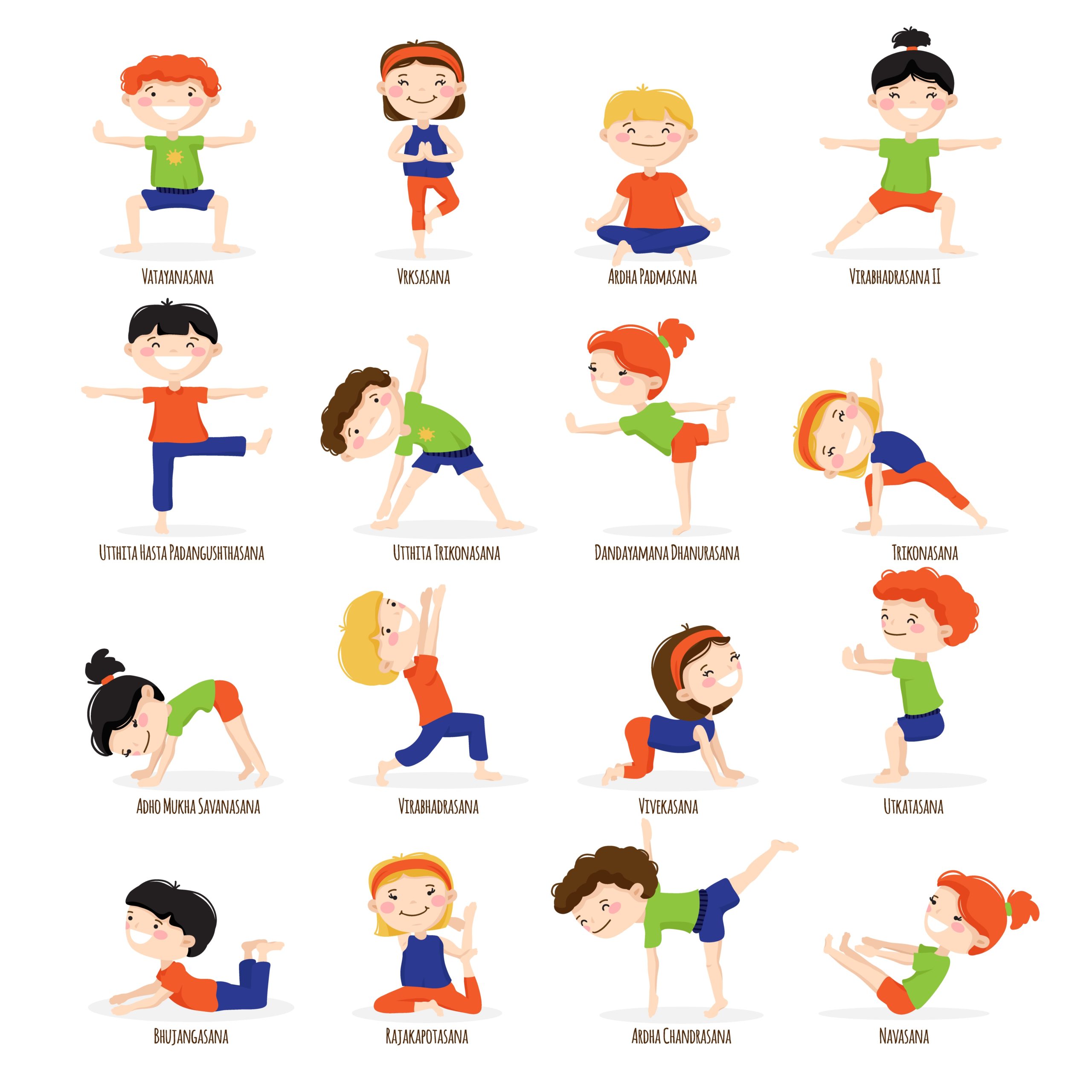 Posturas de yoga para niños